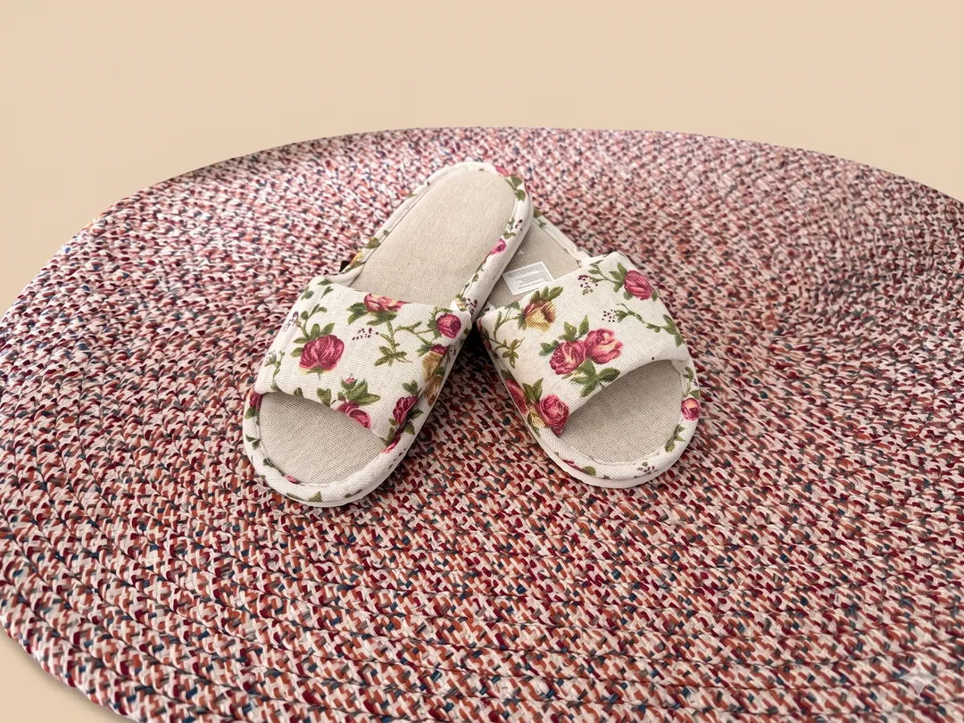 Sandalias Rosas Algodón