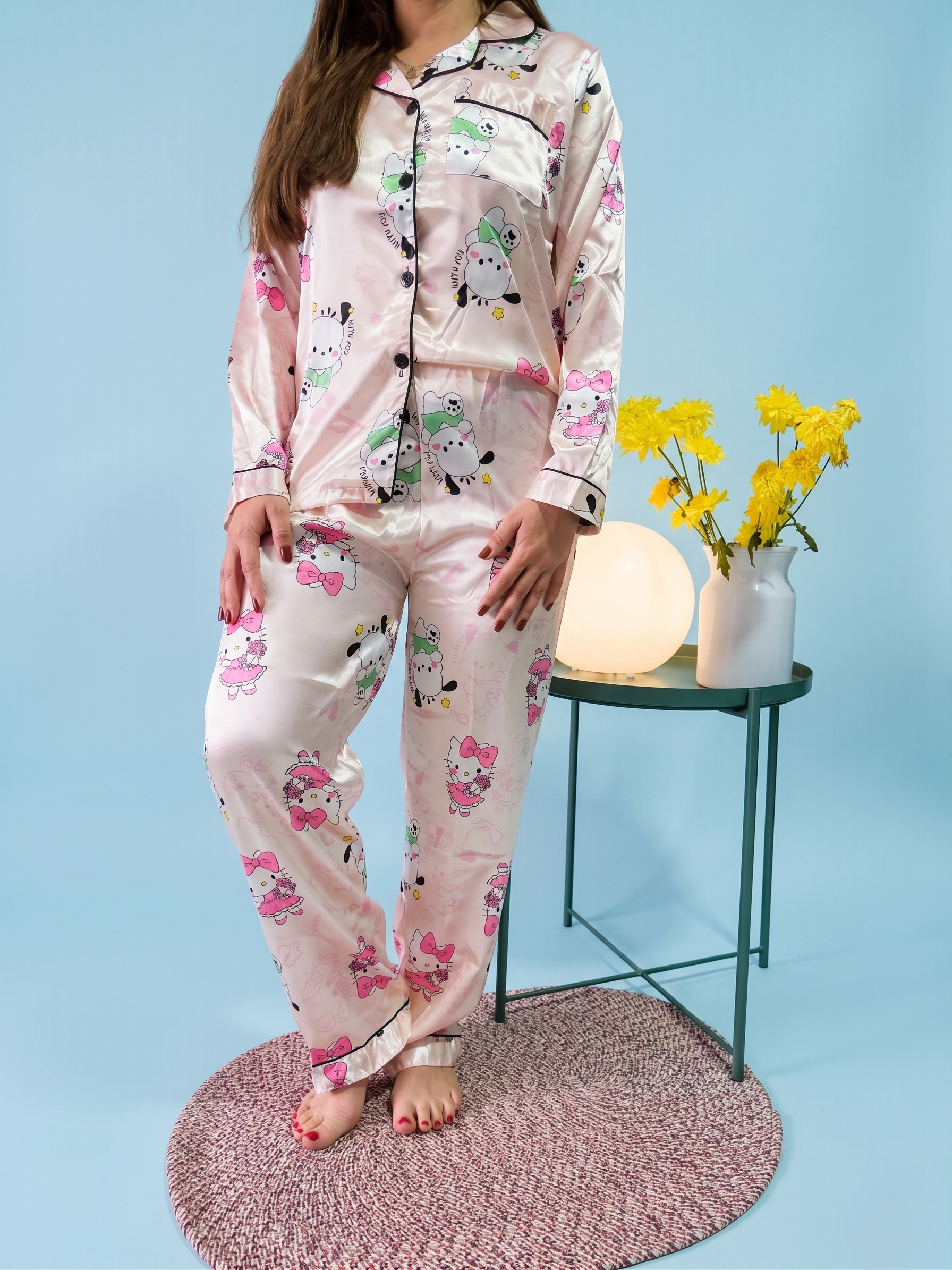 Satin Hello Kitty Rosa